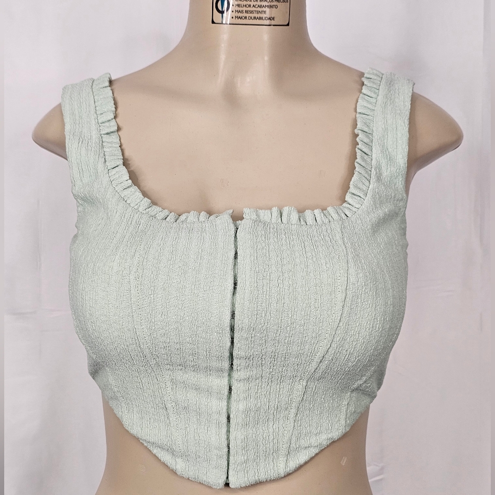 Mint Green Sleeveless Top Small